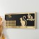 Hooks decorative wood "cat at the fence" black, mirror 3.1x34x14.4 cm