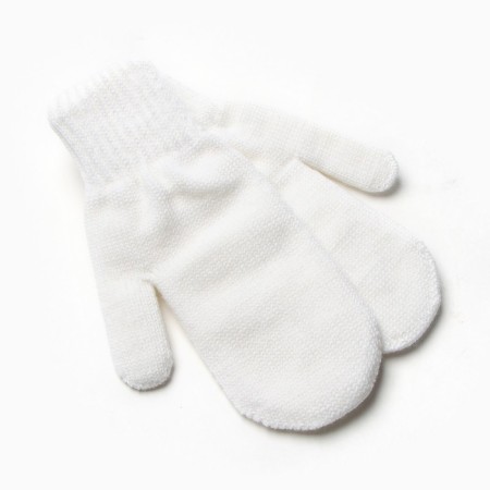 Women's mittens, dairy color, size 18-1