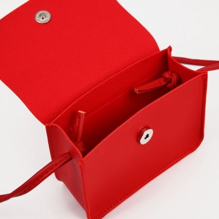 Baby bag on magnet, long belt, red color-2
