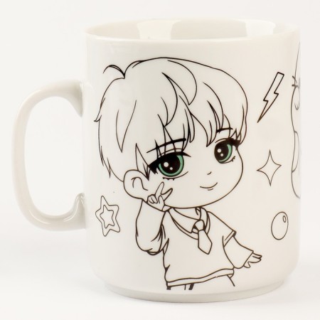 Painting mugs with paints (partial filling) "Lovely Friends"-8