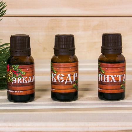 Set: 3 aromatic machines fir, eucalyptus and cedar "Best dad. Happy New Year"-1