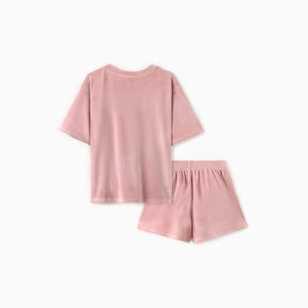 Women's costume (T -shirt and shorts) KAFTAN PLUSHY p. 52-54, pink-10