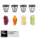Terka KitFort KT-1351, Electric, 200 W, 1 mode, 4 nozzles, silver