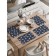 A set of napkins for setting the table "Moths in the night", rectangular, rounded edges, size 30x46 cm, 4 pcs