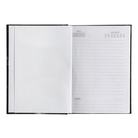 Deliciper of Leduced A5, 128 sheets "Dark Marble", hard cover, glossy lamination-17