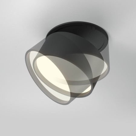 Built-in lamp Technical DL024-12W-DTW-B ONDA, 85x85x66 mm, LED, 12W, 640LM, black color black-6