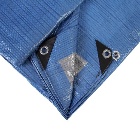 Protective tent, 5 × 3 m, density 60 g/m², UV, eyelets step 1 m, tarpaulin, UV, blue-11