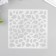 Stencil plastic "droplets of different sizes" 13x13 cm