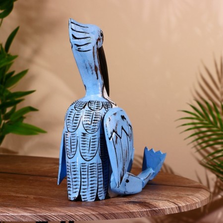 Souvenir "Pelican" hanging paws, wood 40 cm-3