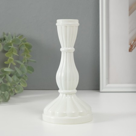 Glass of glass per 1 candle "Anita" white d = 2 cm 8x8x17 cm-1