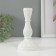 Glass of glass per 1 candle "Anita" white d = 2 cm 8x8x17 cm