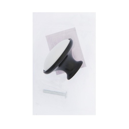 Handle button tundra RK023BL Light, black with a white insert-4