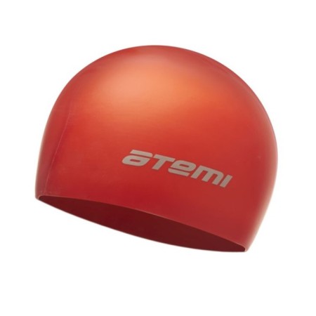 ATEMI SC309 swimming cap, silicone, red color