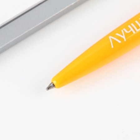 Automatic plastic pen "Best teacher", blue paste, 0.7 mm-3