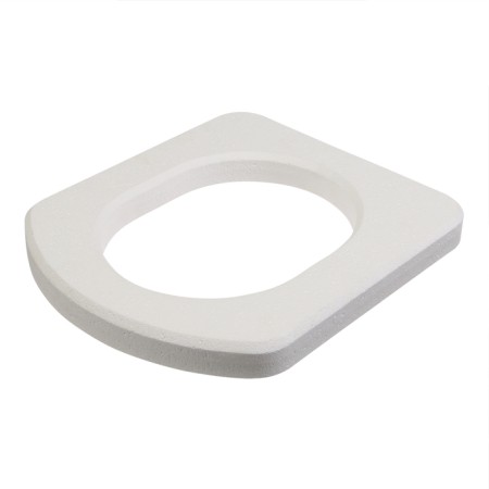 Seat toilet seat, 44 × 38 cm, density 25 kg/m³, foam, white-5