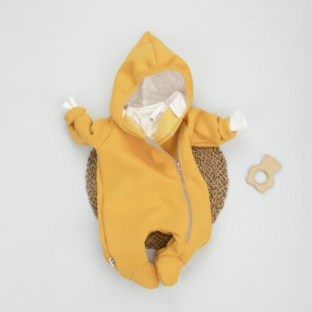 Комбинезон детский KinDerLitto «Карамелле-1», рост 56-62 см, цвет горчица