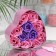 Soap roses, purple and pink, set of 11 pcs.