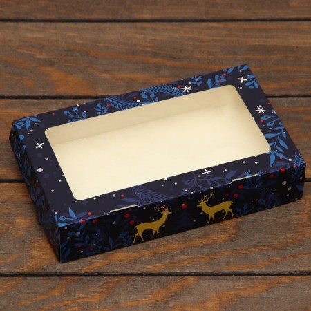 Folding box "Deer", 20 x 12 x 4 cm with a window-1