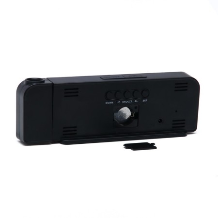Clock - Electronic desk an alarm clock with a projection on the ceiling, thermometer, calendar, USB-6