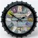 Wall clock, series: interior, "bottle cover", smooth move, d = 30 cm