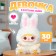 Soft toy "doll" in a costume bunny, 30 cm, white color