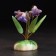 Souvenir "Flowers Bells", 5 flowers, purple, selenite