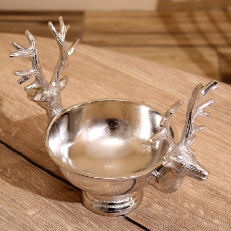 Vase "Deer" aluminum 26x16x20 cm-3