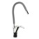 Zein Z2075G kitchen mixer, silicone spout, 40 mm cartridge, brass, gray/chrome