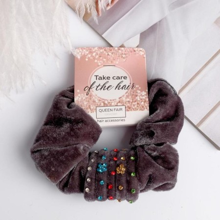 Hair gum "Orbit" Flower buckle, mix