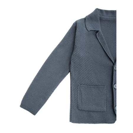 Jacket for a boy, Pure Love, School, knitted, height 152-158 cm, color gray color-8