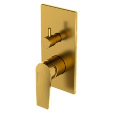 Shower mixer Wasserkraft 5571, single -leaf, without watering can, built -in, matte gold