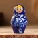 Doll "gzhel", blue dress, 5 puppet, 10 cm