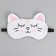 Mask for sleeping with ears "Zepharka", 19.3 x 12.5 cm, white color