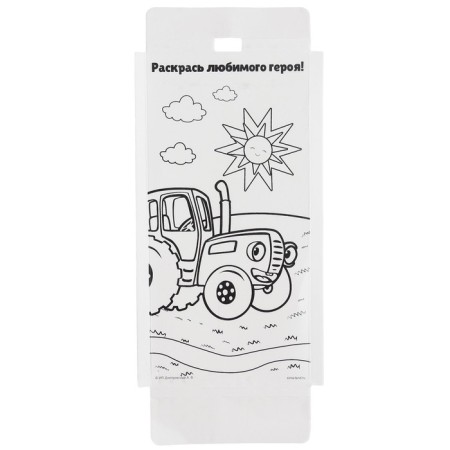 Pencils colored 12 colors, blue tractor-3