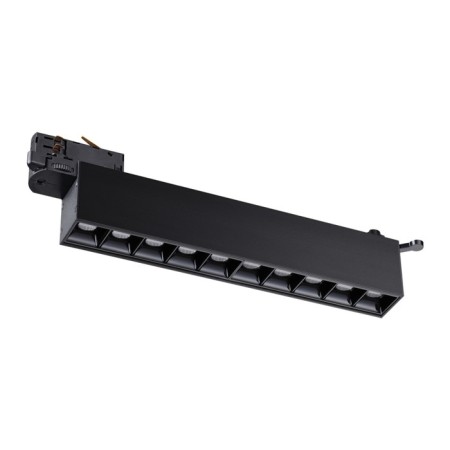 The lamp is a three -phase track LED Novotech. Iter, 16W, LED, 79x323x36 mm, black color-2