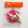 Teaser on the basis of "festive", 15 cm, brown/white/pink