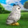 Garden figure "Owl Big Polar" 27 cm
