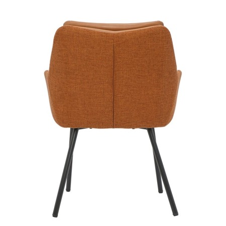 Allar chair, 580 × 520 × 850 mm, eco -leather, matting, brown color-7