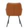 Allar chair, 580 × 520 × 850 mm, eco -leather, matting, brown color