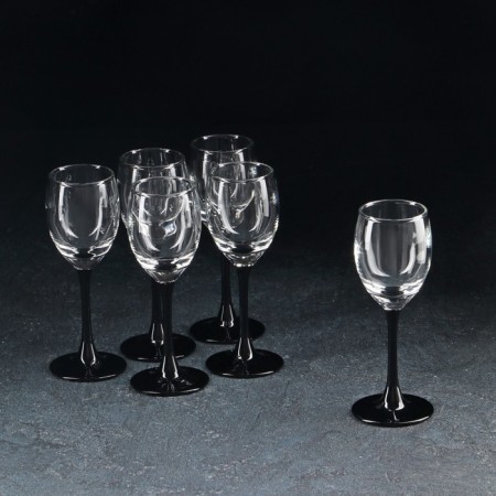Domino glass glass, 65 ml, 6 pcs