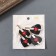 Decor for the work of acrylic mirror "knife in the heart" 5.5x3.2x0.4 cm