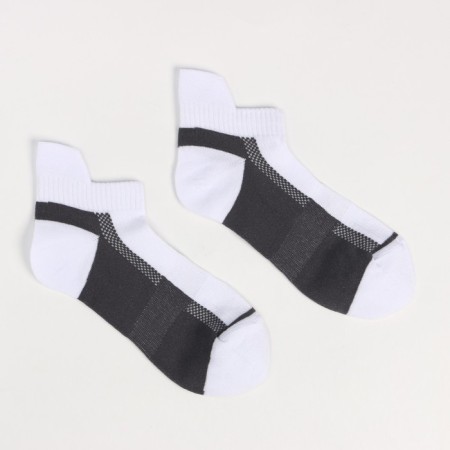 Male Sports socks, white/gray color, size 25-1