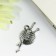 Decor for creativity Metal "Blunker of the Yarn with Kitzers" silver 1.2x2.5 cm