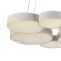 Suspended chandelier Mantra lunas, LED, 2830LM, 3000K, 1600 mm, matte white color