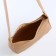 Baget bag with zipper, beige color