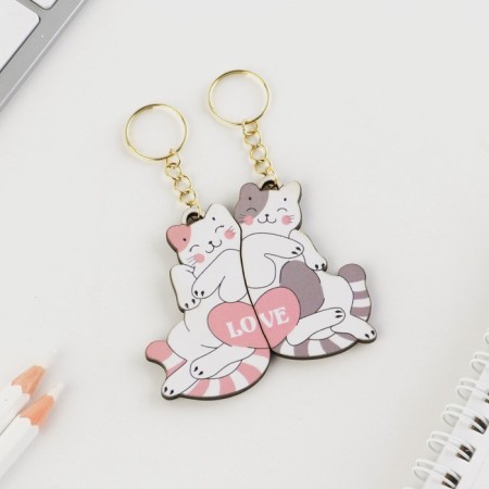 Parish key rings for keys "cats Love", 6.5 x 5.8 cm-3