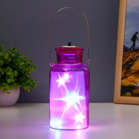 Night "Ande" LED from batteries pink 8x8x16.5 cm Risalux