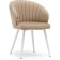 Banbu Velutto 05 Metal/velor, white/beige 54x50x76 cm.