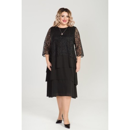 Female dress, size 58, black color-2