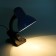 E27 desktop lamp, light regulatory, on a clamp (220V) blue (108a) Risalux